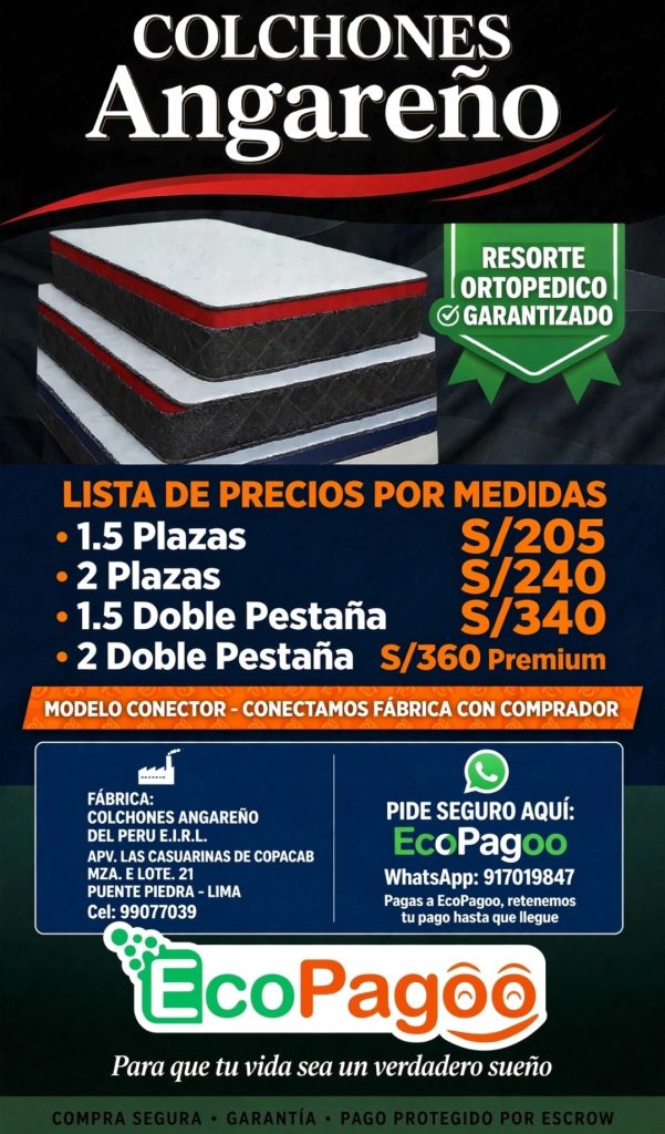 Colchón Angareño - Resorte Ortopédico